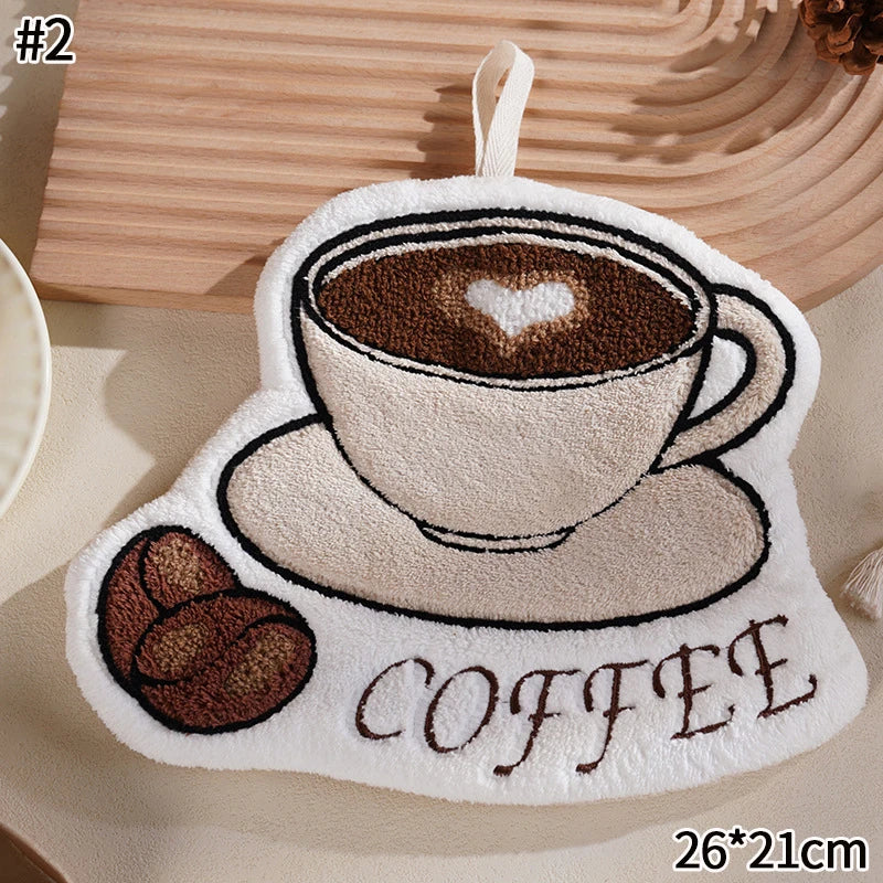 Serviette absorbante douce Kawaii – Joli chiffon de nettoyage pour la cuisine et la salle de bain, pour usage domestique