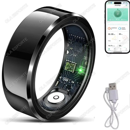 R11C 2026 Smart Ring – Blood Pressure, Heart Rate & Sleep Monitoring, IP68 & 5ATM Waterproof Multi-Sport Ring for Men & Women