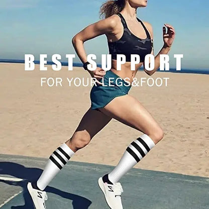 30mmHg Compression Socks for Men & Women – Knee High Support Stockings for Sports, Edema, Varicose Veins & Daily Wear