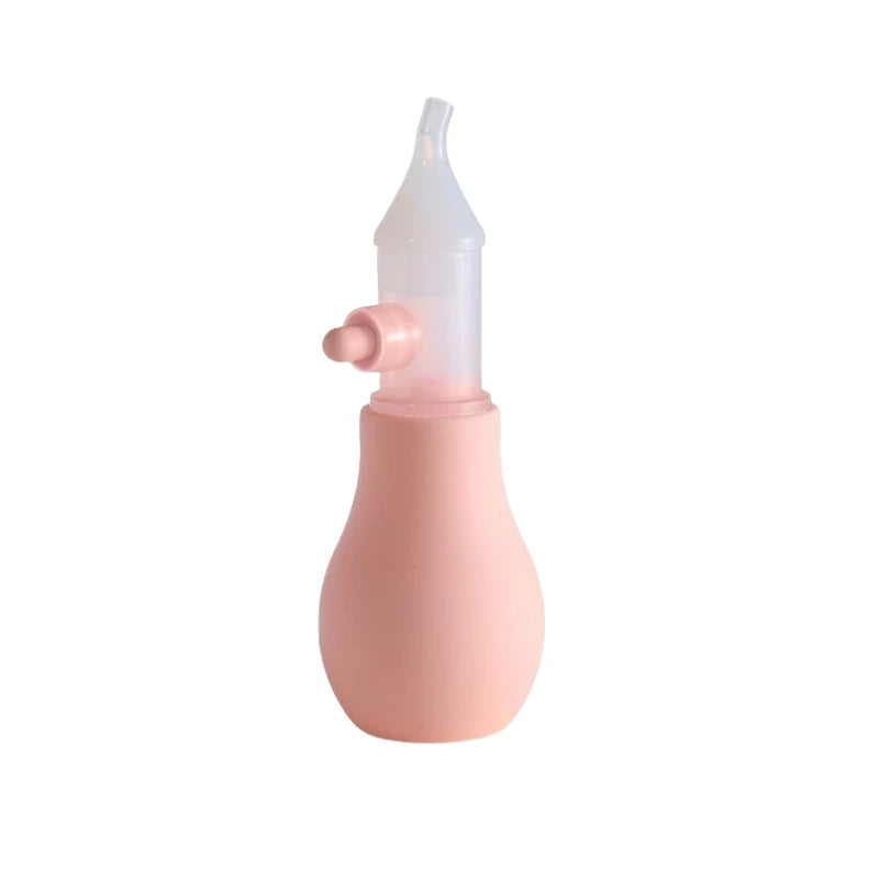 Aspirador Nasal de Silicona para Bebés – Limpiador Manual de Nariz para Lactantes y Niños Pequeños