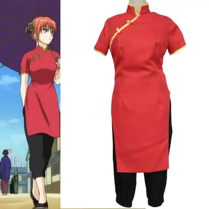 Japanese Anime & Chinese Cosplay Costume Set – Kung Fu Outfit & Cheongsam Style Suit for Men & Women Halloween, Party & Convention Wear