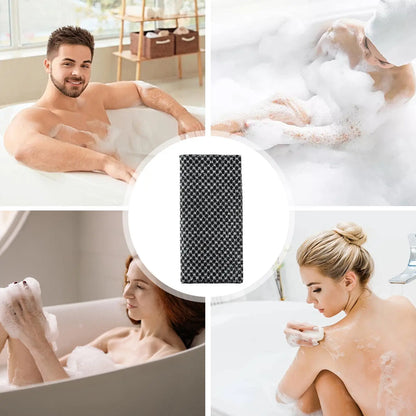 Toalla de baño exfoliante – Estropajo de espalda para el cuerpo, paño de lavado, esponja de ducha suave para limpieza profunda, exfoliación de la piel y accesorios de baño