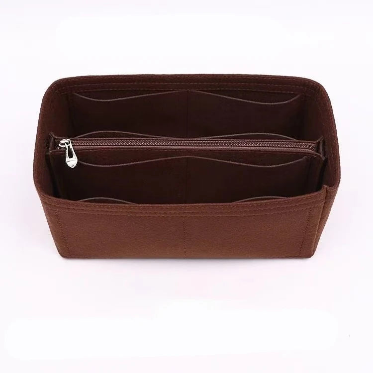 Separador organizador de fieltro para bolso – Divisor de almacenamiento para bolsos Speedy 25/30/35 y Neverfull, organizador interno multibolsillos para bolsos de lujo, carteras y bolsos de mano