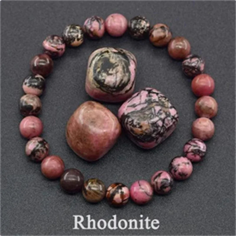 Bracelet en perles de cristal d'améthyste naturelle – Bracelet en pierres véritables pour femmes, bijoux énergétiques Reiki et accessoire de mode