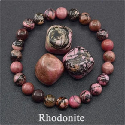 Bracelet en perles de cristal d'améthyste naturelle – Bracelet en pierres véritables pour femmes, bijoux énergétiques Reiki et accessoire de mode