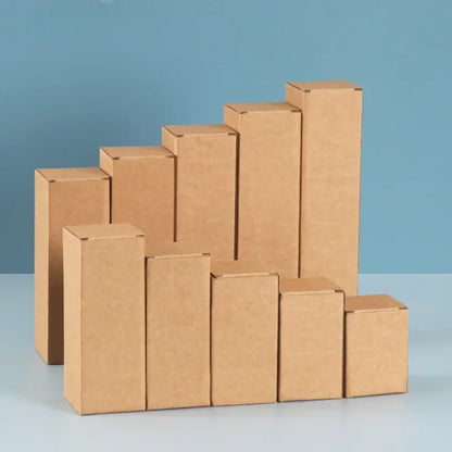 20PCS Corrugated Cardboard Shipping Boxes – Rectangular Paper Packaging Boxes for Gifts, Mailers & Storage