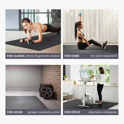 16 Tapis de Yoga emboîtables en EVA – 30x30CM Dalles de Sol Protectrices Antidérapantes pour Salle de Sport à Domicile, Yoga, Entraînements de Fitness & Exercices en Intérieur