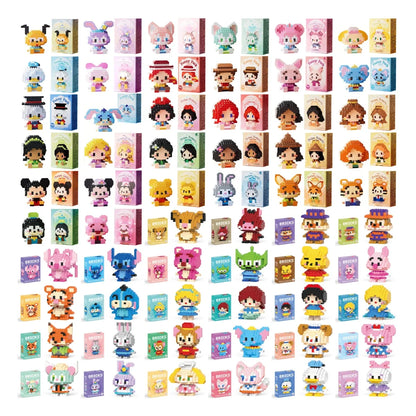 Disney Stitch & LinaBell Building Blocks Set – Cartoon Character Figures, DIY Assembly Bricks & Creative Construction Toy Gift for Kids