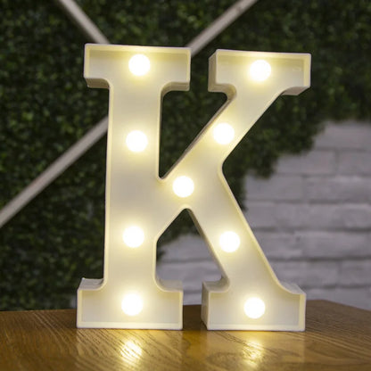 Alphabet & Number LED Night Lights – Personalized Letter Lamps for Birthday Parties, Weddings, Bedrooms, Wall Decor & Home Decorations