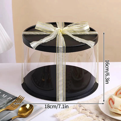 Boîte Cadeau Transparente pour Gâteaux, pour Boulangeries, Desserts, Mariages, Anniversaires et Emballages de Fête