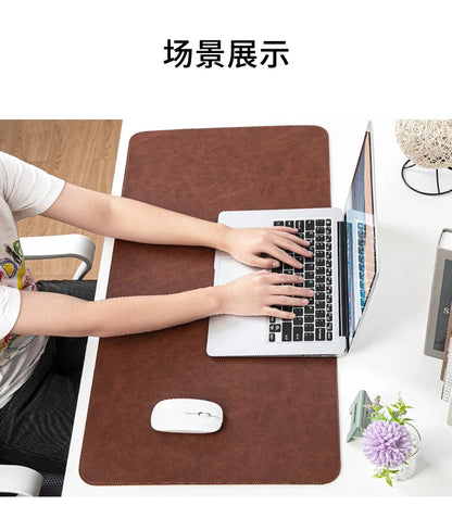 Waterproof PU Leather Desk Mat - Large Non-Slip Mouse Pad & Keyboard Desk Protector for Laptop, Office & Gaming