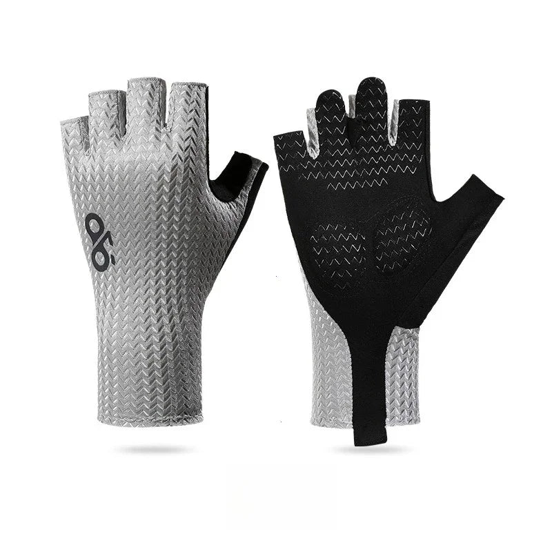 Guantes de Ciclismo Transpirables de Medio Dedo de Verano – Guantes Ultraligeros para Bicicleta de Carretera con Almohadillas Antideslizantes de Silicona para Ciclismo, MTB y Deportes al Aire Libre