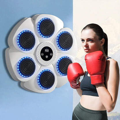 Máquina de Boxeo Musical Inteligente – Entrenador Interactivo de Boxeo de Pared para Adultos y Niños, Fitness en Casa, Entrenamiento de Reacción y Ejercicios