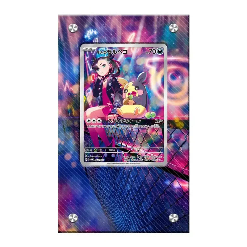 Expositor de metacrilato para cartas Pokémon – Psyduck, Bulbasaur, Mewtwo, Charmander y soporte protector para cartas de personajes