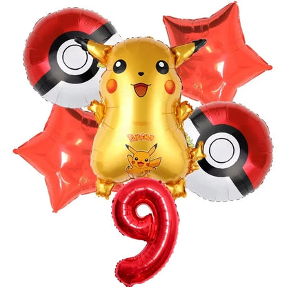 Pokémon Pokéball Birthday Decorations Tableware Set – Paper Plates, Cups & Napkins Party Supplies for Kids, Girls & Boys Birthday Celebration
