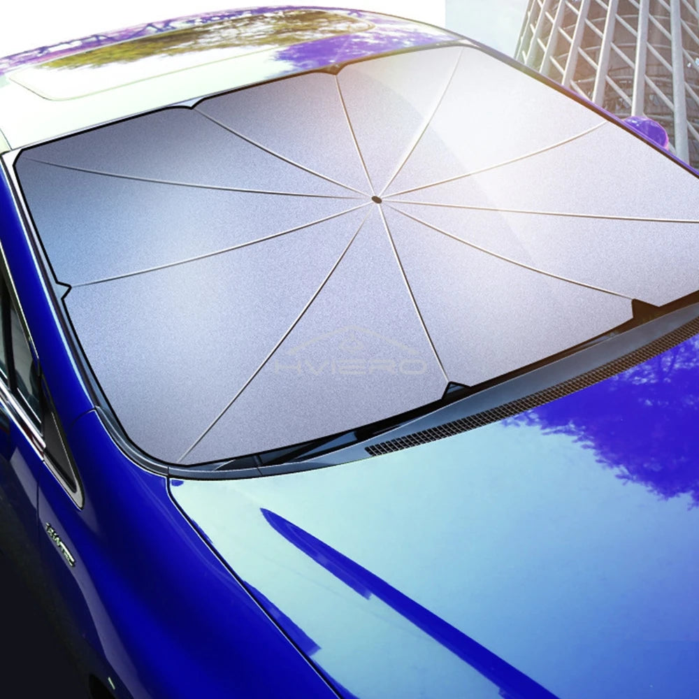 Pare-soleil pliable pour pare-brise de voiture – Pare-soleil avant anti-UV pour intérieur de véhicule