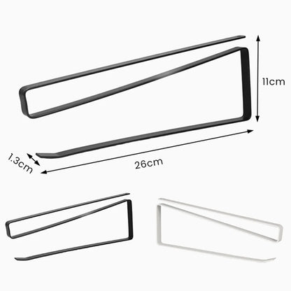 Soporte de papel de cocina - Soporte de papel de cocina sin perforaciones, soporte de papel higiénico colgante, organizador de gancho para puerta de armario para cocina, baño y almacenamiento en el hogar