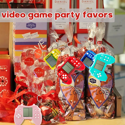 6–48PCS Video Game Party Favors – Classic Game Console Controller Keychains, Joypad Souvenirs for Birthday, School, Valentine’s Day & Gift Bags