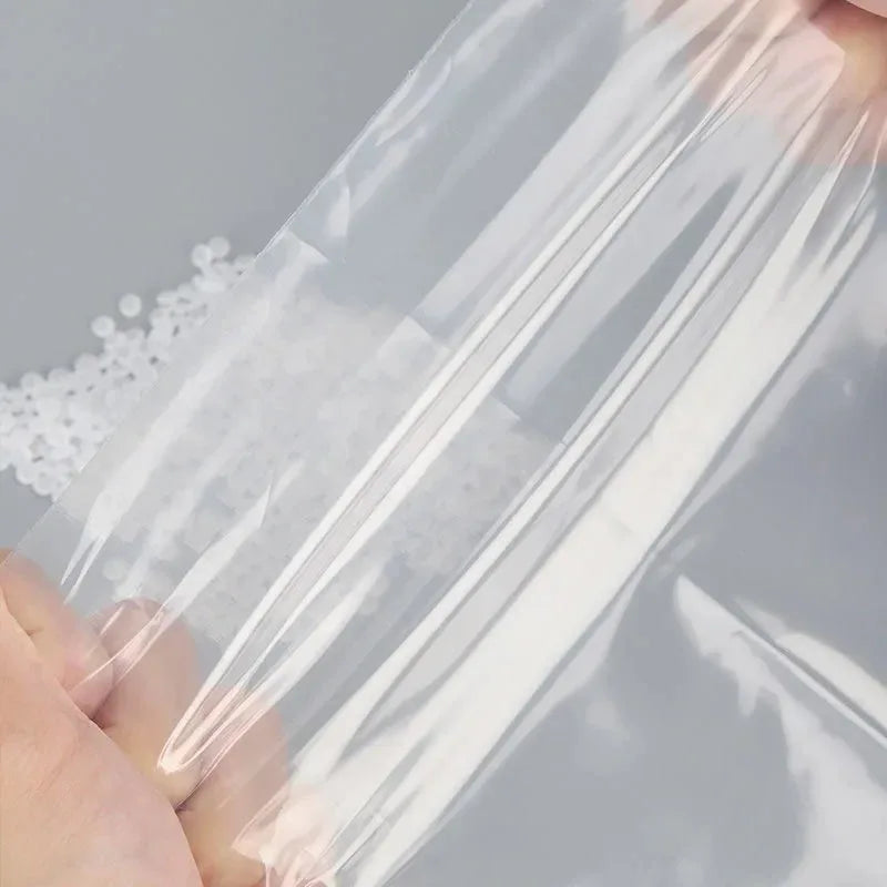 100/200 bolsas transparentes con cierre de cremallera – Bolsas de plástico gruesas resellables para alimentos, joyas, organización de cocina, almacenamiento de artículos pequeños y suministros de embalaje