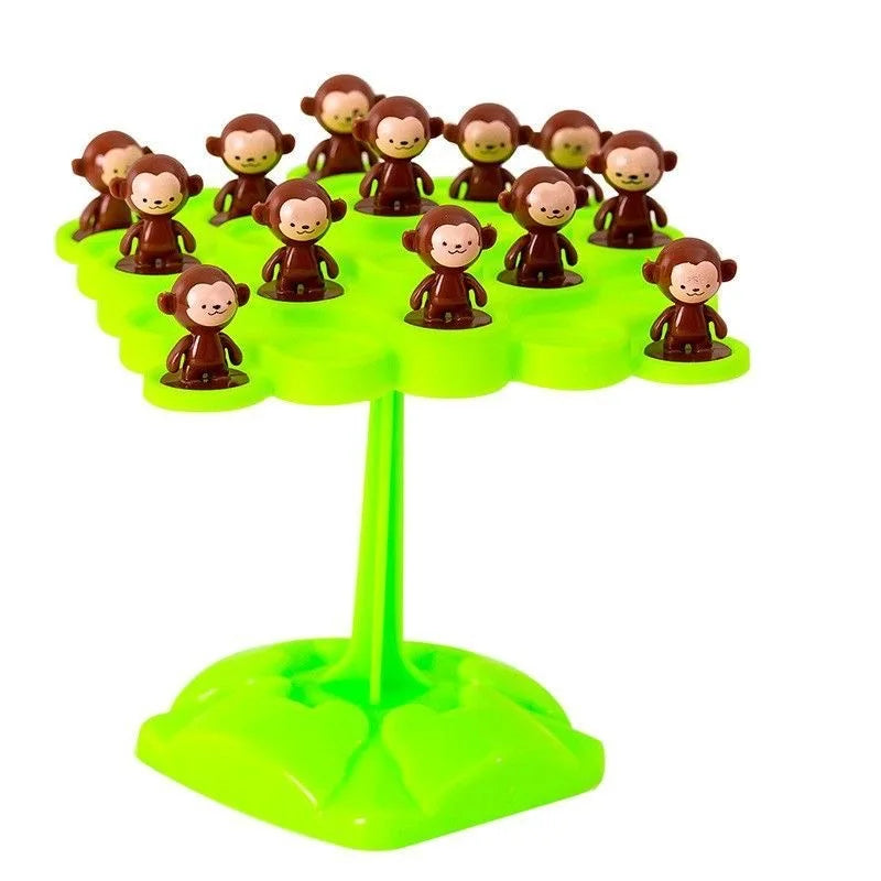Jeu de l'arbre d'équilibre du singe – Jouet d'entraînement à la concentration et à l'équilibre pour enfants, jeu de société interactif parent-enfant, jouet de développement des compétences éducatives de la série musicale pliable