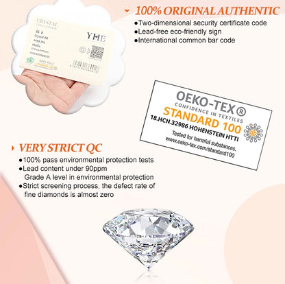 Pedrería Termoadhesiva Blanca Seda Mocca YHB – Cristales Premium de Espalda Plana para Zapatos, Bolsos, Ropa, Joyería y Manualidades DIY