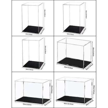 Estuche de exhibición de acrílico transparente para coleccionables - Vitrina protectora a prueba de polvo para figuras de acción y juguetes