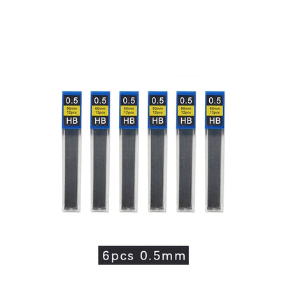 Portaminas Completamente Metálico de 0.3/0.5/0.7/0.9/1.3/2.0/3.0 mm – Lápiz de Dibujo Técnico Automático con Minas para Dibujo, Boceto, Pintura, Suministros de Oficina y Escolares