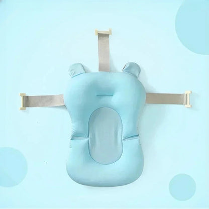 Tapete de soporte para bañera de bebé recién nacido – Cojín de baño plegable antideslizante para bebés, almohadilla de bañera de seguridad con diseño de dibujos animados para baby shower, soporte cómodo para lactancia y baño