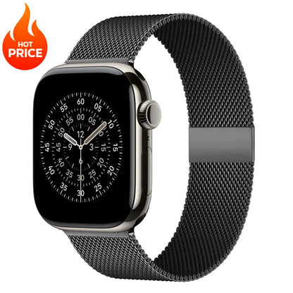 Milanese Loop Metal Band for Apple Watch – Compatible with Series 11, 10, 9, 8, 7, 6, 5, 4, SE & Ultra 2/3, 40–49mm