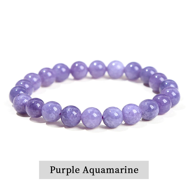 Pulsera de Cuentas de Piedra Natural – Pulsera de Gemas de Amatista, Ojo de Tigre, Cuarzo Cristal y Ágata para Mujeres y Hombres, Regalo de Joyería de Energía Reiki