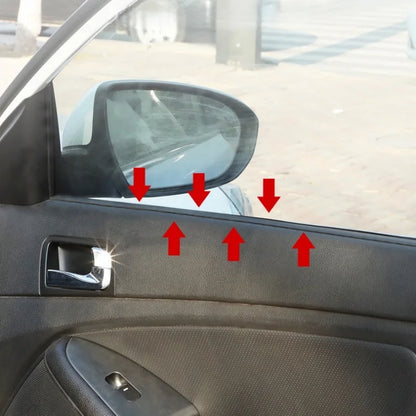 Joint d'étanchéité de fenêtre de voiture en V de 4M – Garniture en caoutchouc pour vitres latérales, réduction du bruit, isolation étanche et coupe-vent