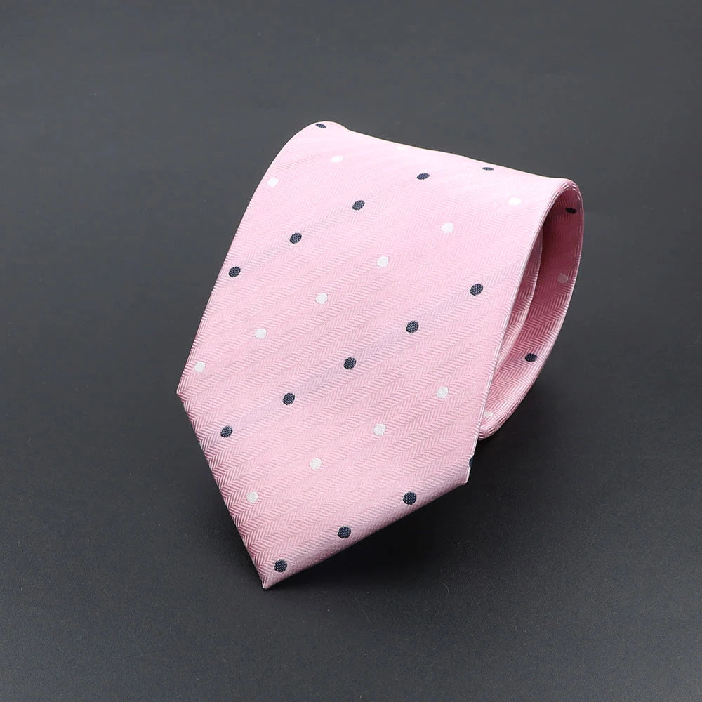 Corbata de hombre de fantasía con perro de dibujos animados, Paisley, rayas y lunares para negocios y bodas