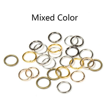 200-Piece Open Jump Rings Connectors Set – Metal Split Rings for DIY Necklaces, Bracelets, Earrings, Pendants & Jewelry Making Crafts