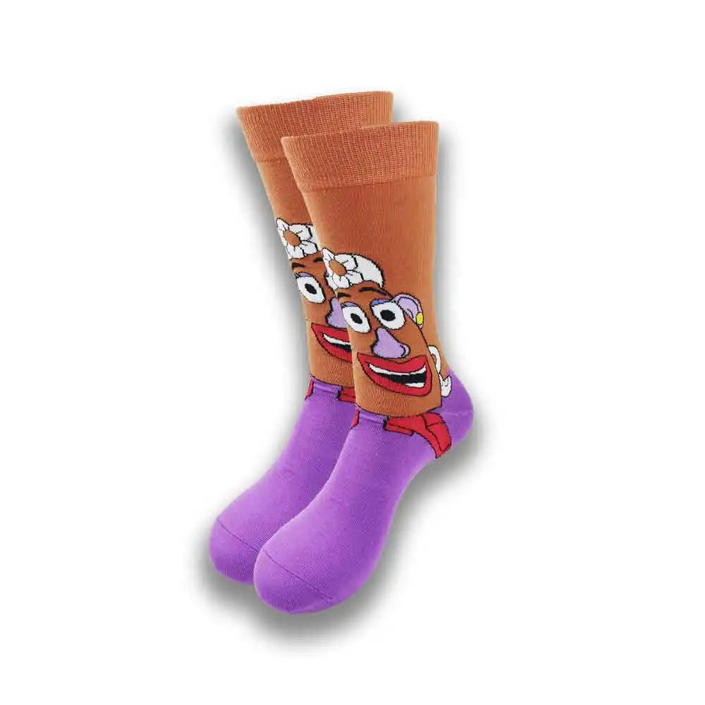 Funny Cartoon Character Socks – High-Quality Comfortable Novelty Socks for Men & Women, Latest Design