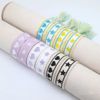 Pulsera de estrella bordada bohemia – Correa de muñeca tejida a mano con borlas para mujer | Regalo de joyería de moda étnica