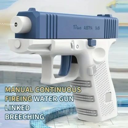 Pistola de agua eléctrica de alta presión – Pistola de agua Super Soaker recargable para juegos de verano al aire libre, piscinas infantiles y actividades acuáticas