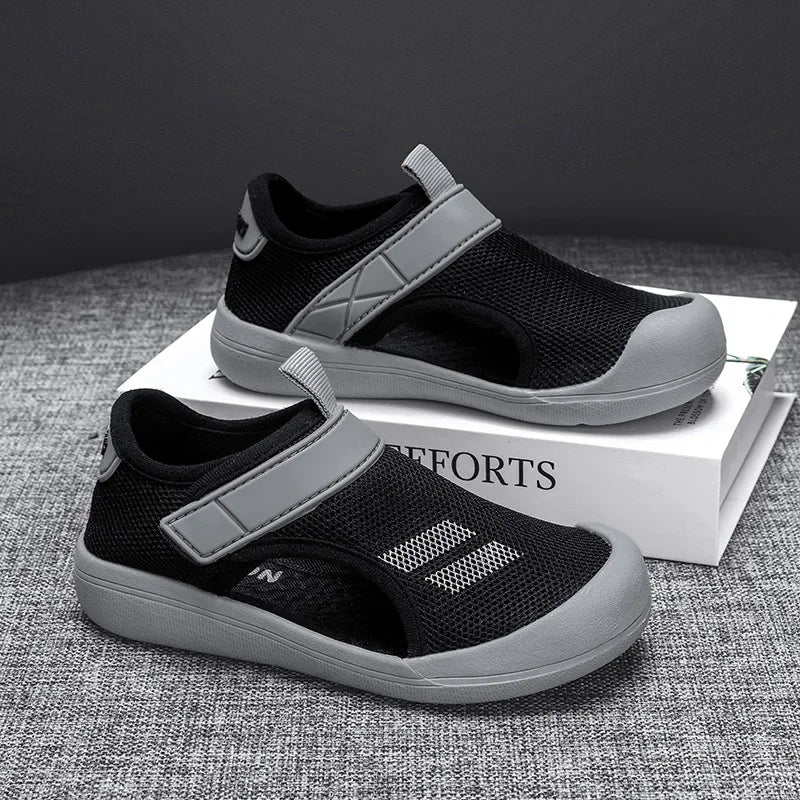 Kids Closed Toe Sport Sandals Lightweight Summer Beach Shoes for Boys & Girls
