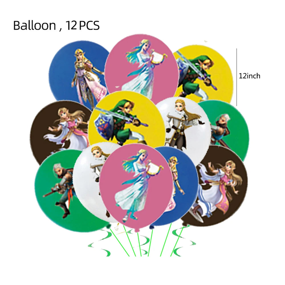 The Legend of Zelda Birthday Party Decorations Disposable Tableware Set – Cups, Plates & Napkins for Kids Birthday Party Supplies & Baby Shower Toys