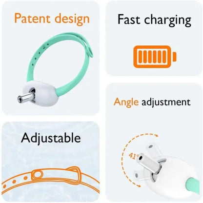Automatic Cat Laser Toy Collar – Intelligent LED Light Necklace for Cats, Electric Pet Accessory with LED Light for Cat Supplies & Accessories