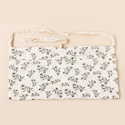 Organizador Colgante para Cuna de Bebé – Cesta de Almacenamiento para Mesita de Noche con 2 Bolsillos para Pañales, Juguetes, Ropa y Artículos Esenciales para Bebés