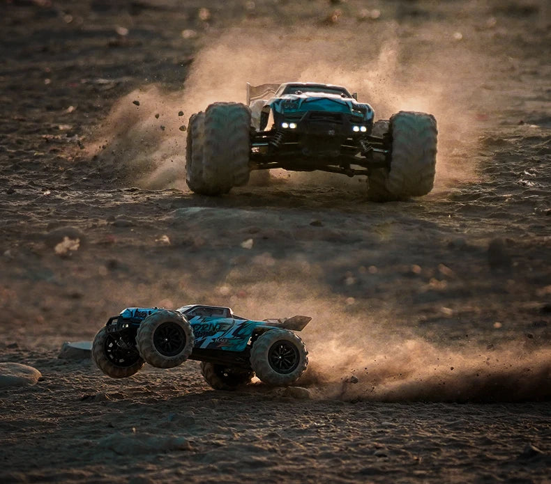 ZWN 1:16 4WD RC Monster Truck 50KM/H y 70KM/H Coche de Derrape de Alta Velocidad con Luces LED y Control Remoto 2.4GHz