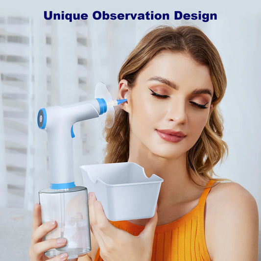 Electric Ear Wax Removal Tool – 4-Mode Ear Flush Cleaning Kit with Adjustable Pressure, Ear Canal Washer & Ear Cleaner for Adults and Children