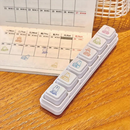 New Miffy Seal – High Color Value Cartoon Rabbit Printing Creative Removable DIY Hand Account Punch Card Decoration