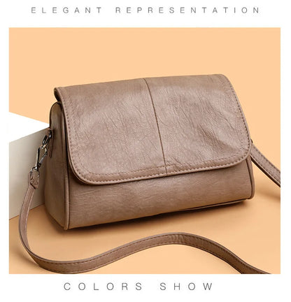 Sac bandoulière en cuir ciré huilé rétro – Sac à main texturé vintage avec rabat élégant, bandoulière réglable, sac à main décontracté classique pour femmes et usage quotidien