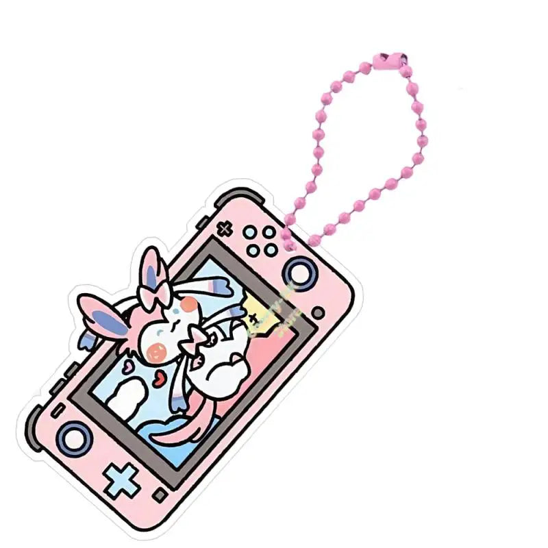 Pokémon Acrylic Keychain – Espeon, Umbreon, Leafeon & Snorlax Double-Sided Bead Chain Pendant