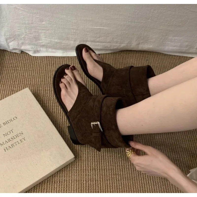 Women's Clip Toe Flat Sandals Fashion Casual Summer Thong Sandals for Everyday Wear