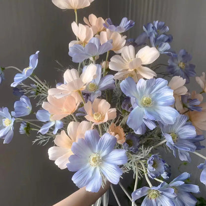 1 Gerbe de 60cm de Fleurs Artificielles Camomille Marguerite – Fausse Fleur en Soie Blanche pour Décoration de Mariage, Décoration de Table, Arrangements de Fête & Bouquets DIY