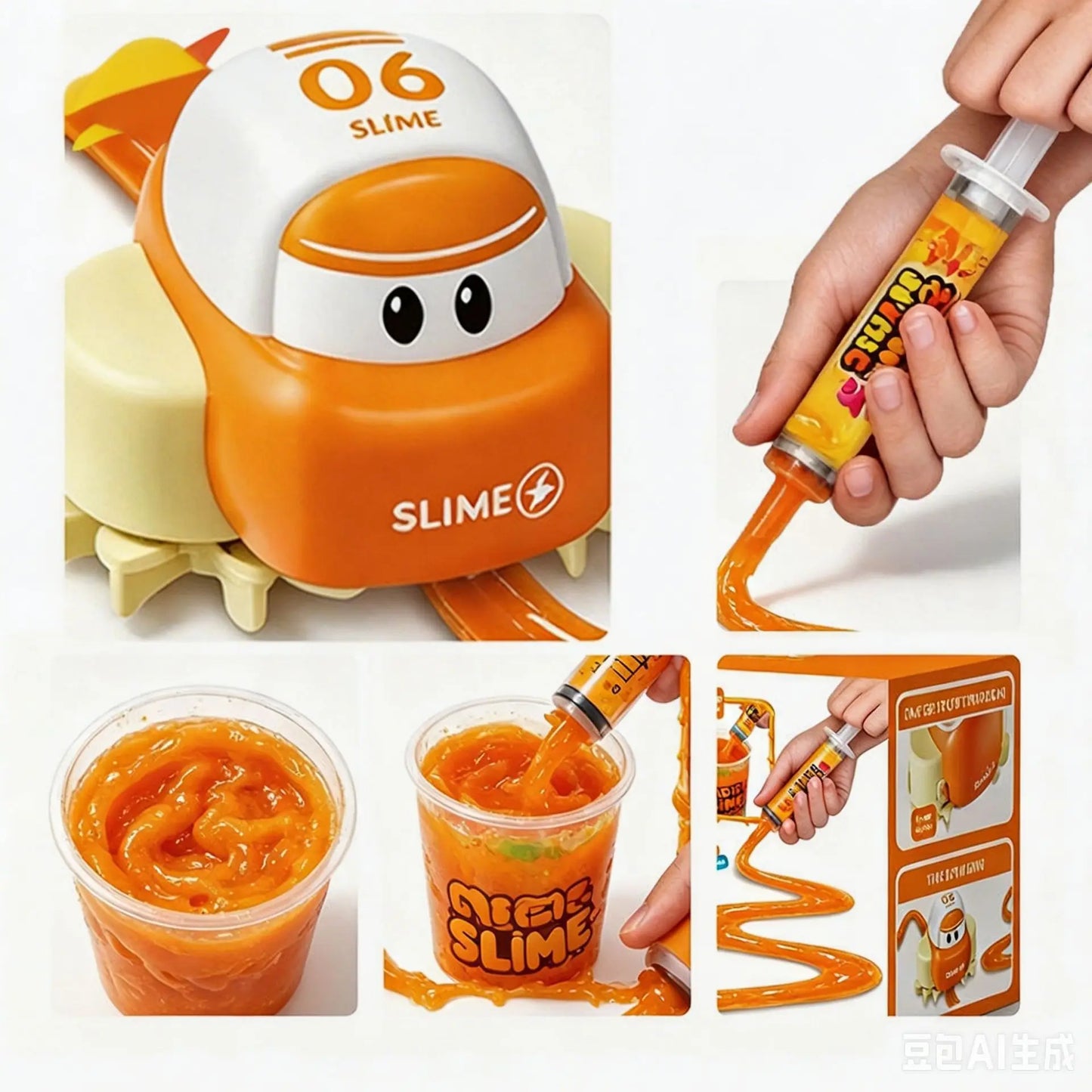 DIY Slime Track Car Set – Electric Toy Car with Draw-Your-Own Track, Non-Toxic Slime Paste & Creative Stress Relief Fun