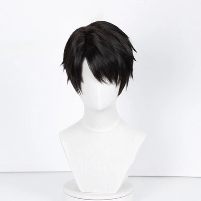 Love and Deepspace Caleb Inspired Cosplay Wig – Men’s Black Short Heat Resistant Synthetic Hair for Carnival, Party & Roleplay Accessories