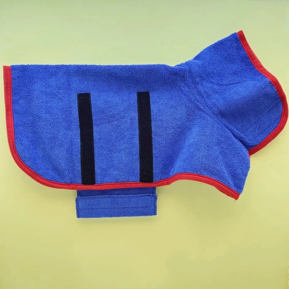 Dog Bathrobe Towel – Super Absorbent Quick-Dry Pet Bath Towel for Small & Large Dogs, Soft Bathing Robe for Dogs & Cats